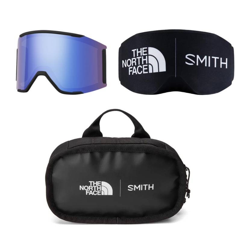 Squad Mag TNF Shady Blue + ChromaPop™ Storm Blue Mirror - SnowTech - Goggles