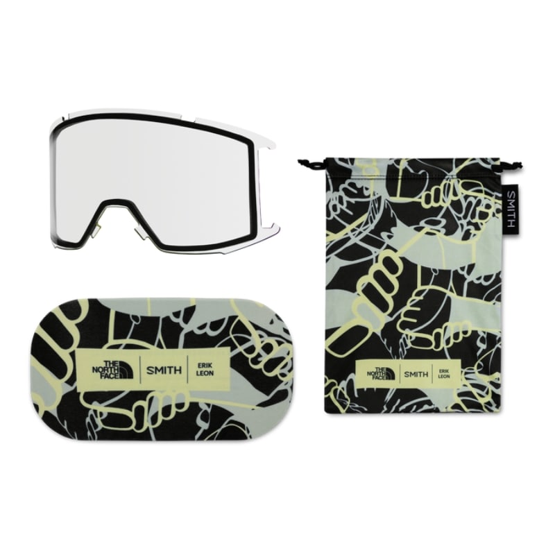 Smith Squad TNF Erik Leon + ChromaPop Sun Black Lens - SnowTech - Goggles