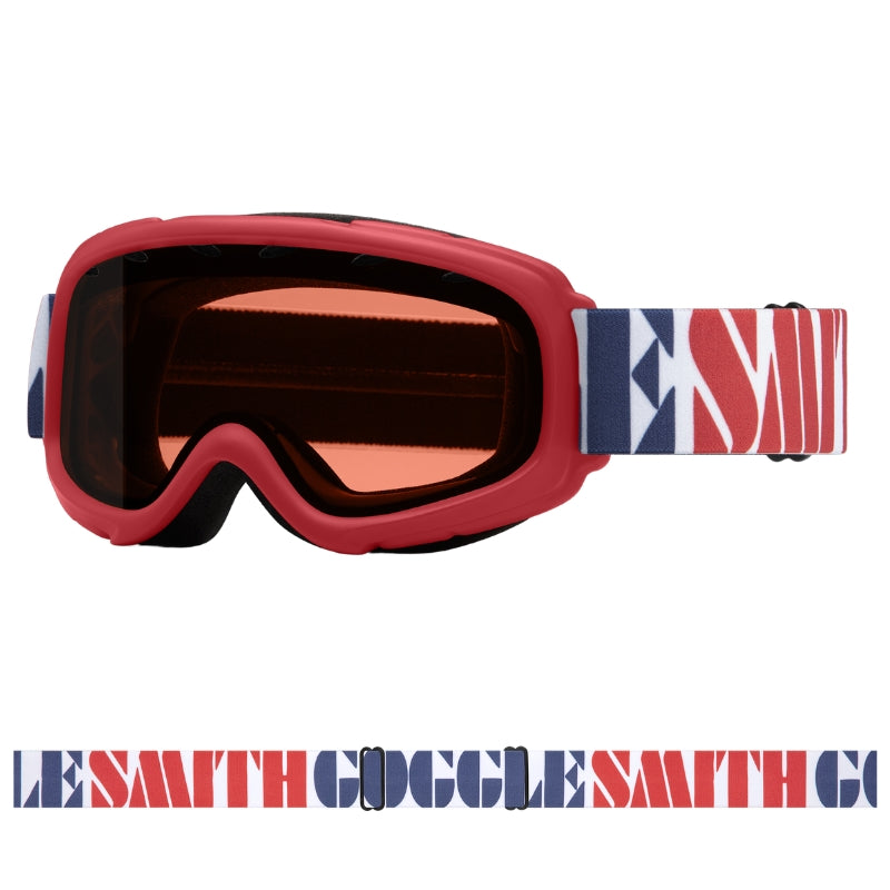Κόκκινη Παιδική Μάσκα Σκι Smith Gambler - SnowTech - Kids Goggles
