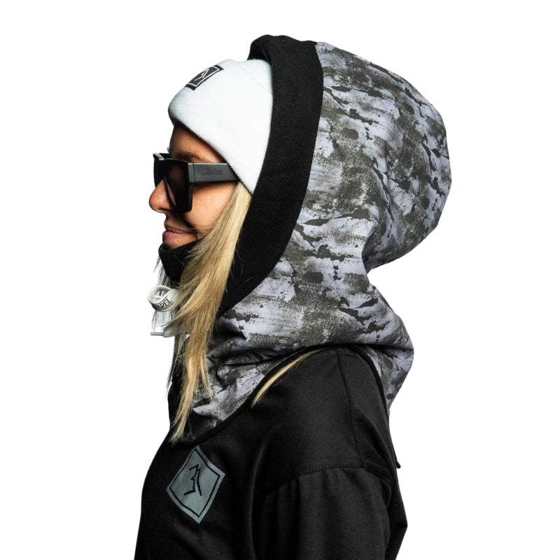 Druid Hood Facemask - BLACK ICE - SnowTech - Druid Hood