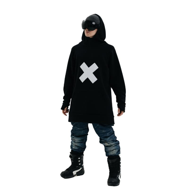 Μαύρο Snowboard Hoodie SWH 001 - SnowTech - Snowboard Hoodie