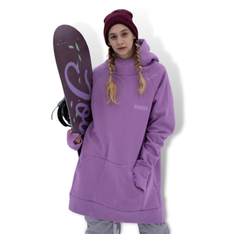 Μώβ Snowboard Hoodie SWH 005 - SnowTech - Snowboard Hoodie